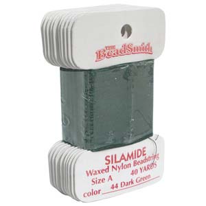 Нитки SILAMID A, тёмно-зелёный (0044), 40 ярдов
