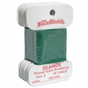 Нитки SILAMID A, ярко-зелёный (0308), 40 ярдов