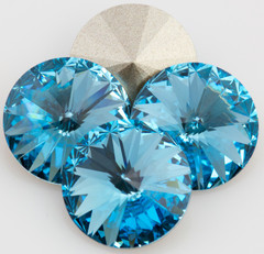 Swarowsky Rivoli Crystal 202 Aquamarine 16mm