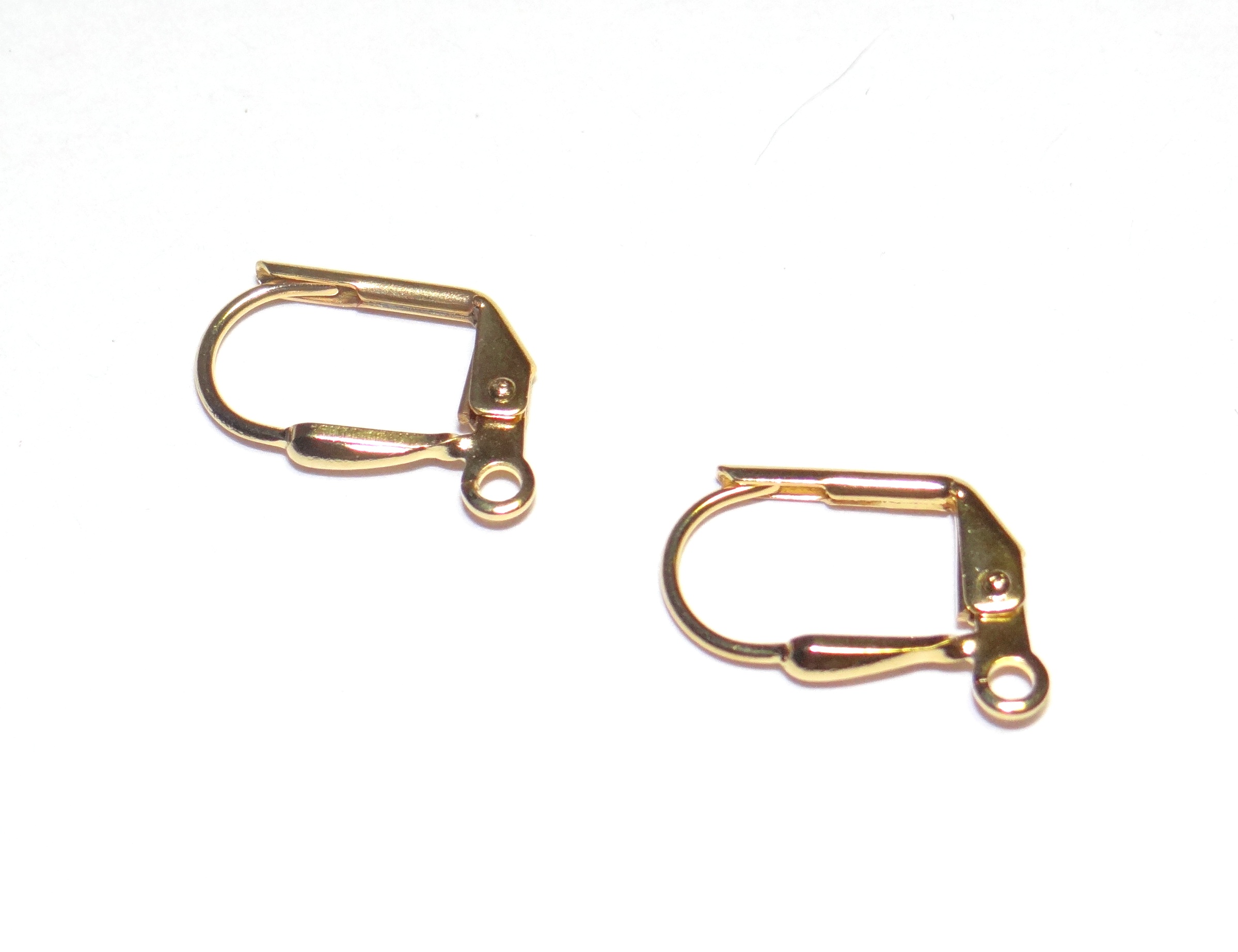 основа для серёг позолочёная 15*10mm 1 пара