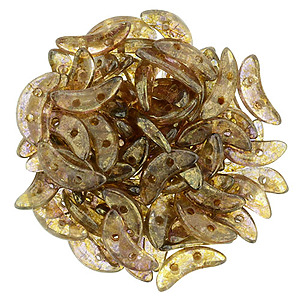 391-310-15695 CzechMates Crescent 3/10mm Luster-Transparent Smoky Topaz (Прозрачный смоки топаз золотой глянец), 5гр.