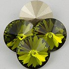 Swarowsky Rivoli Crystal 228 Olivin 14mm