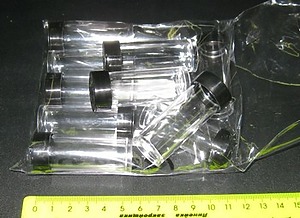 Пузырек с крышкой пластик, упак. 10 шт, арт.CE07021_v