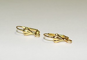 основа для серёг позолочёная 16*12mm 1 пара
