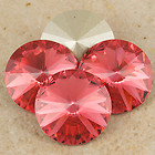 Swarowsky Rivoli Crystal 542 Padparadsha 12mm