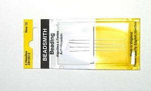 Набор игл BeadSmith №12. 4 шт.