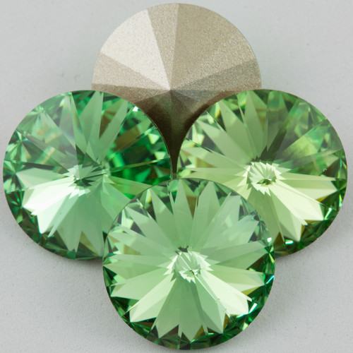Swarowsky Rivoli Crystal 214 Peridot 14mm