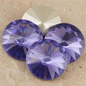 Swarowsky Rivoli Crystal 539 Tanzanite 12mm