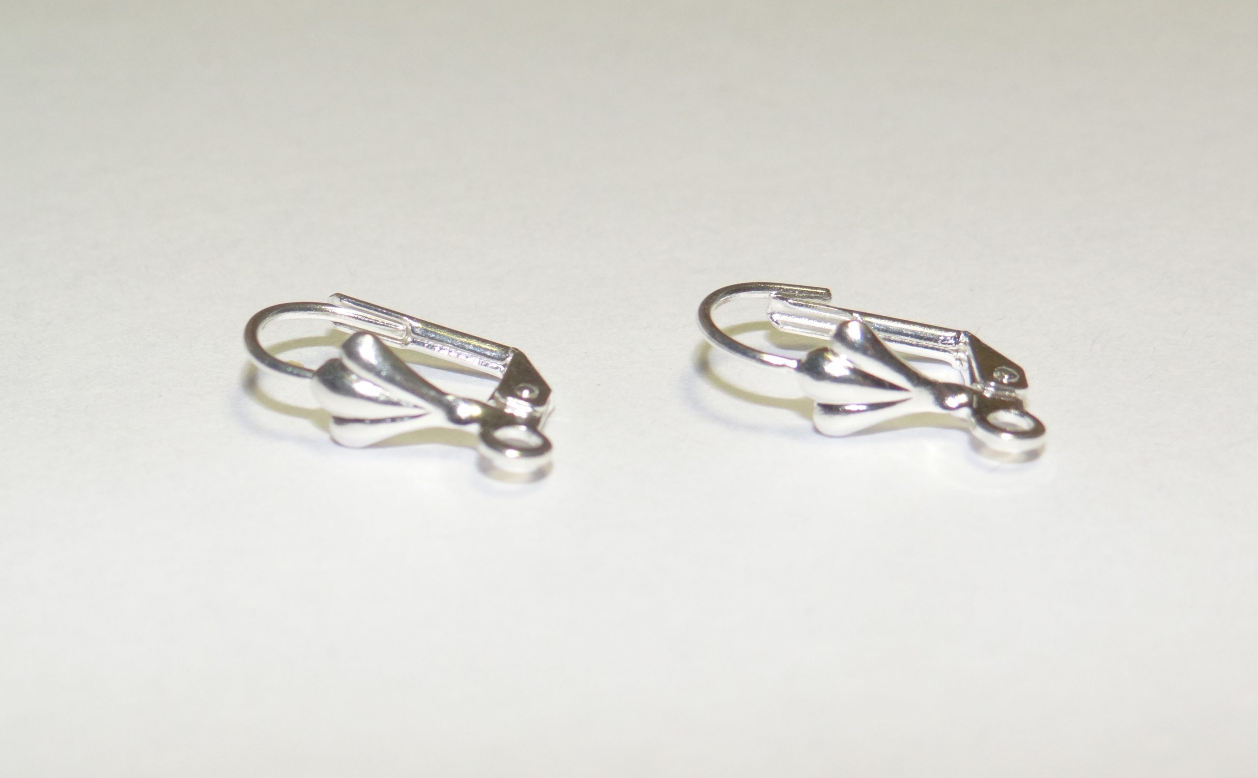основа для серёг посеребрёная 16*12mm 1 пара